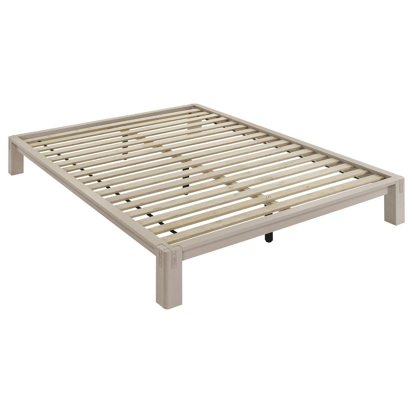 Gislen Full Easy Assembly Wood Platform Bed White