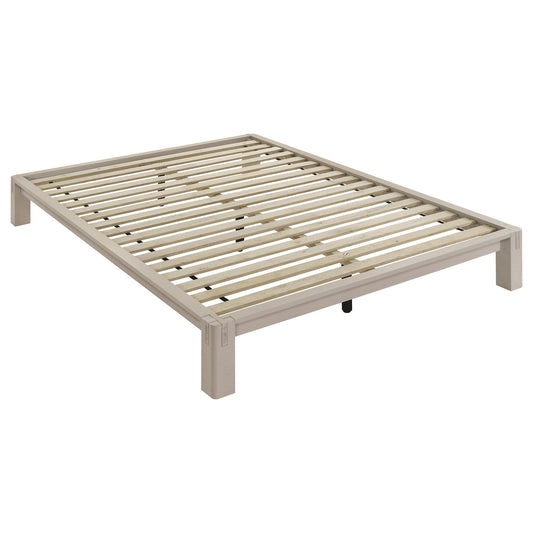 Gislen Full Easy Assembly Wood Platform Bed White