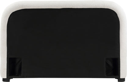 Vaughn - Boucle Bed With Black Base