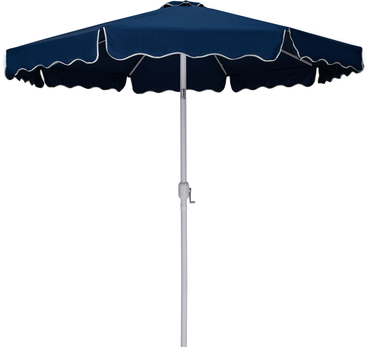 Amalfi - Patio Umbrella - Light Brown Base / White Pole