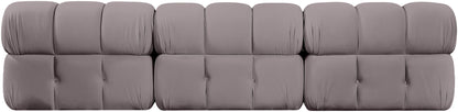 Orin - Velvet 3 Piece Modular Sofa