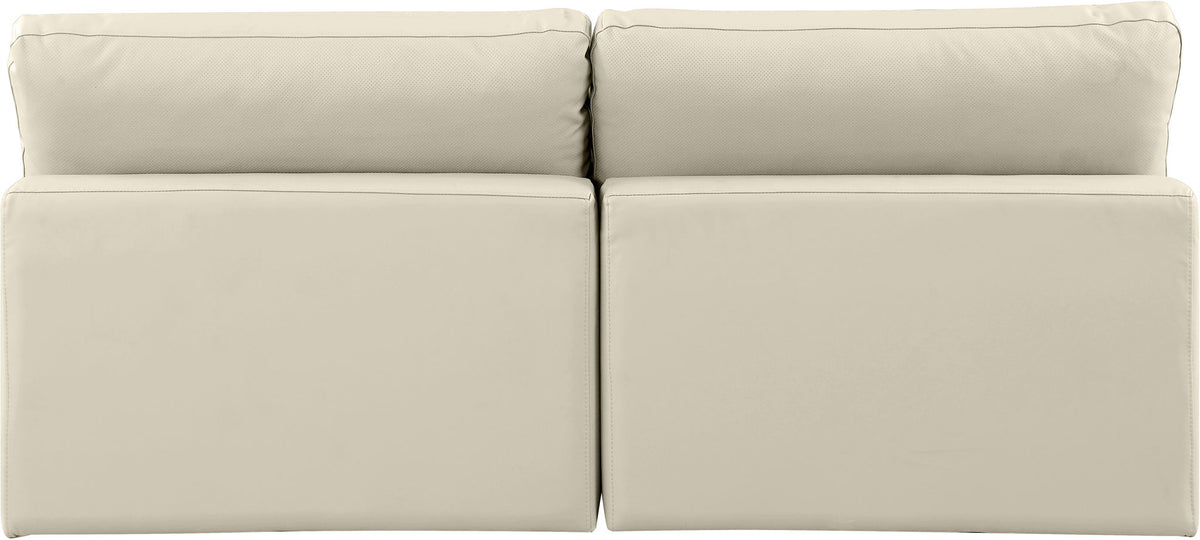 Comfy - Faux Leather Modular Armless Sofa 2 Seats