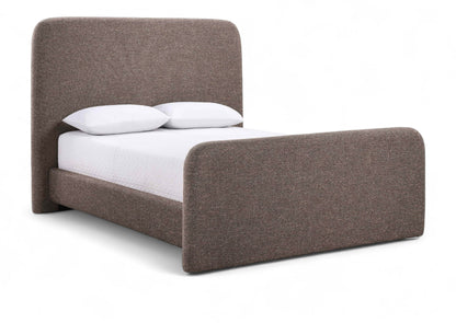 Fira - Linen Textured Fabric Upholstered Bed