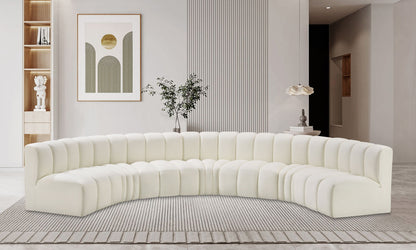 Arc - Faux Leather 7 Piece U-Shaped Modular Sofa