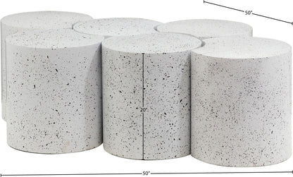 Dimple - 6 Piece Modular Coffee Table - Terazzo Finish