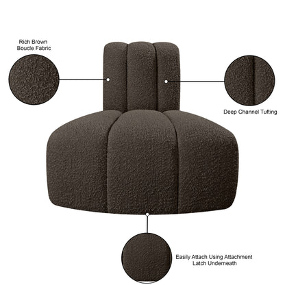 Arc - Boucle Fabric Reverse Corner