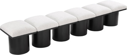Pavilion - 6 Piece Modular Bench With Black Base