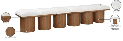 Pavilion - 6 Piece Modular Bench With Brown Base