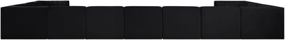Rummi - Velvet Performance Fabric Upholstered 11 Piece Modular Sectional