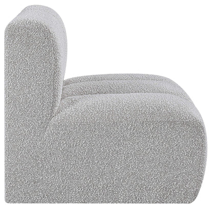 Arc - Boucle Fabric Straight Chair