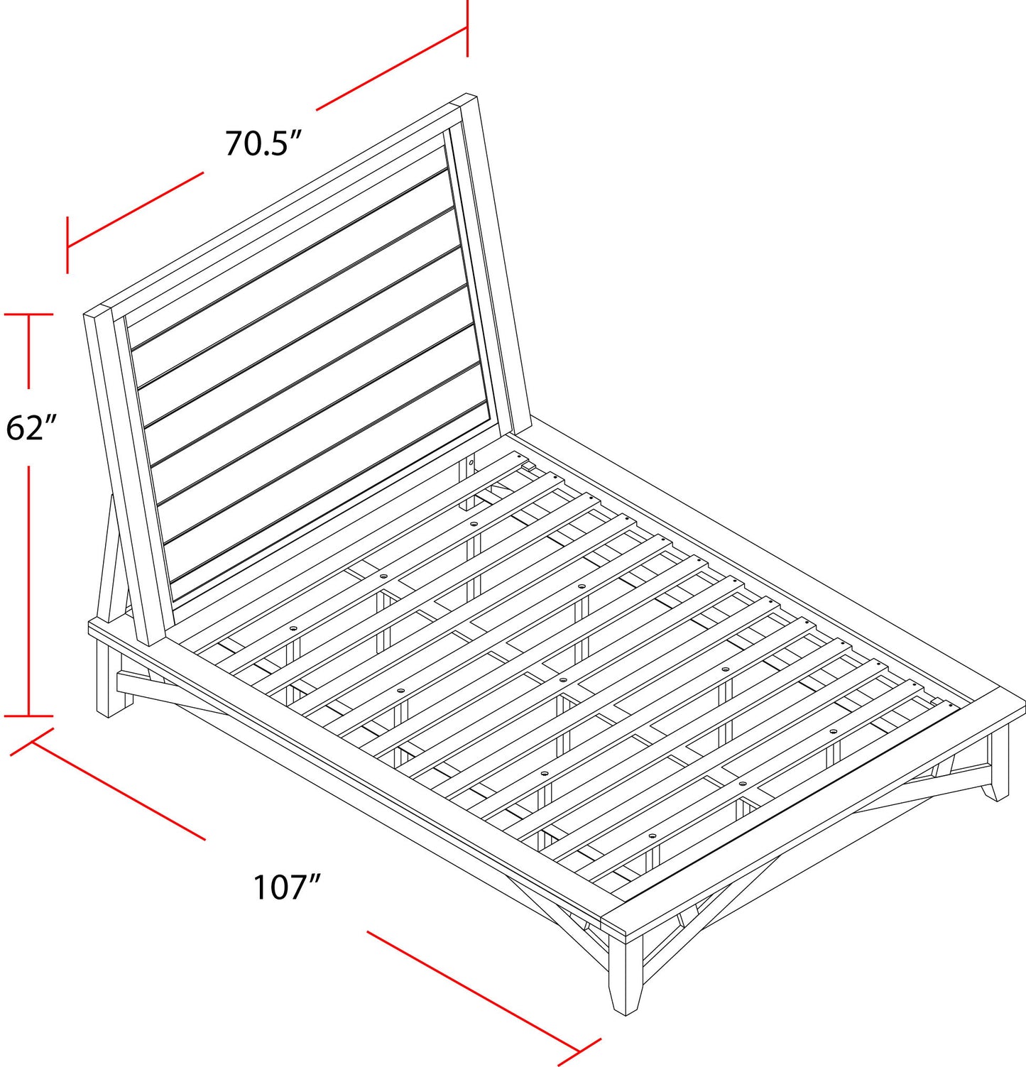 Americana Modern Bedroom - Platform Bed