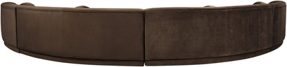 Avra - 189" Velvet Performance Fabric Upholstered Sectional