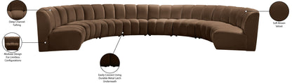 Infinity - 8 Piece Velvet Modular Sectional