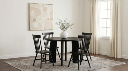 Strouse 5-piece Dining Set Black