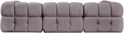 Orin - Fabric Velvet 4 Piece Modular Sectional