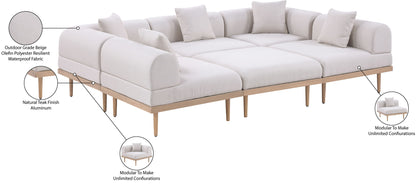 Laguna - 6 Piece 142" Outdoor Patio Modular Sectional
