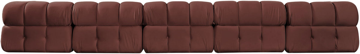 Orin - Fabric Velvet 5 Piece Modular Sofa