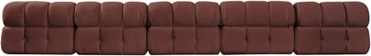 Orin - Fabric Velvet 5 Piece Modular Sofa