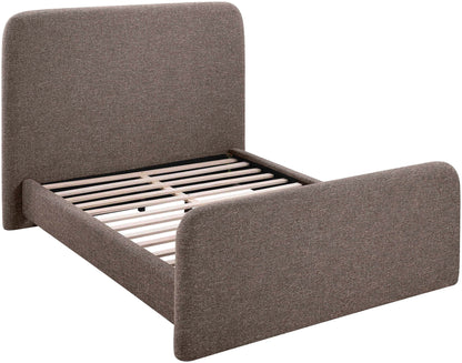 Fira - Linen Textured Fabric Upholstered Bed