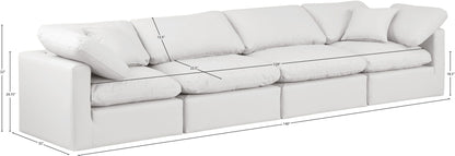 Indulge - Faux Leather 4 Seat Modular Sofa