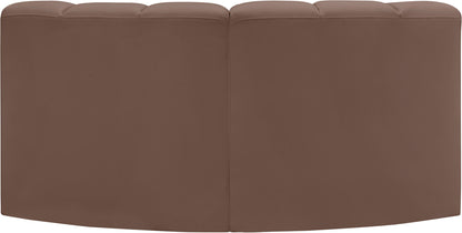 Arc - Faux Leather 2 Piece Modular Sofa
