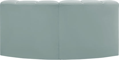 Arc - Faux Leather 2 Piece Modular Sofa