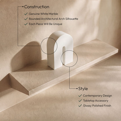 Phillipe - Genuine Marble Bookend