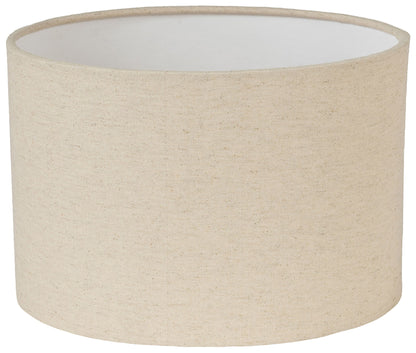 Lithos - Genuine Marble Base And Linen Textured Fabric Shade Table Lamp