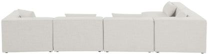 Cube - Linen 5 Piece Modular Sectional
