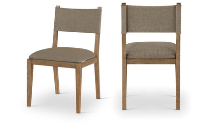 Avon - Linen Textured Performance Fabric Dining Side Chair (Set of 2)