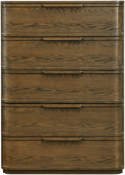 Tiberio - Oak Veneer And Solid Wood Chest