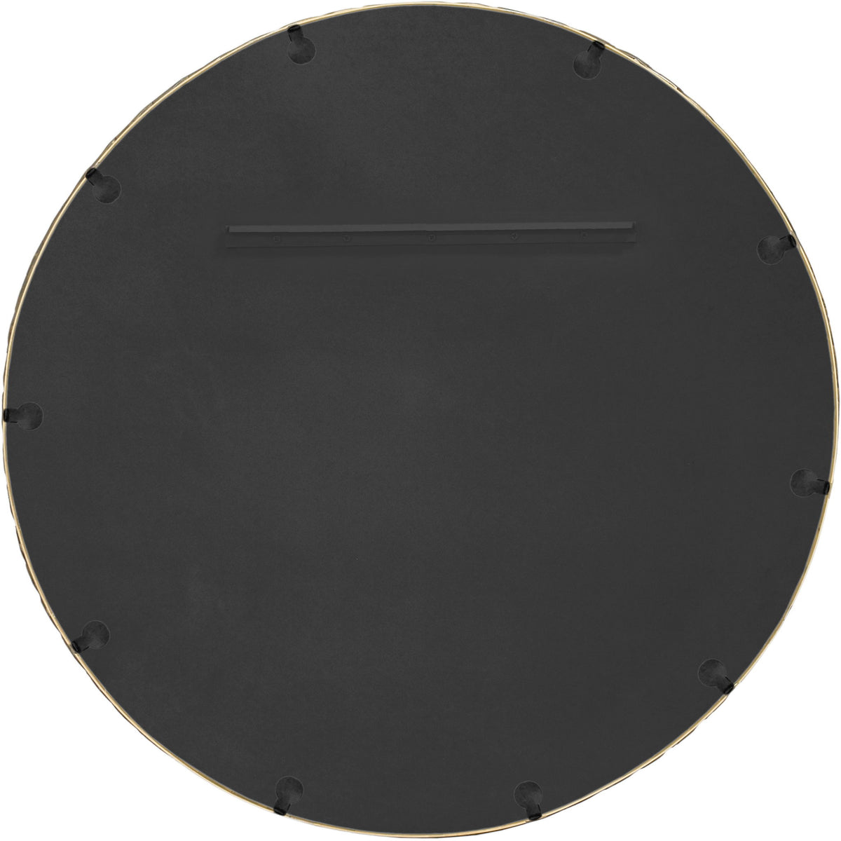 Hammer - Round Iron Mirror