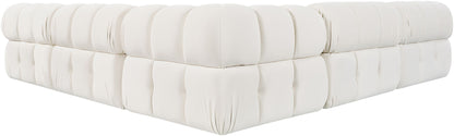 Orin - Velvet Fabric 5 Piece Modular Sectional