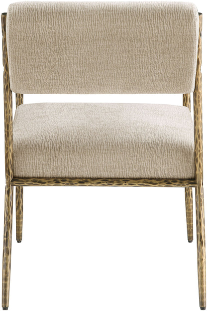 Bastille - Upholstered Dining Arm Chair (Set of 2) - Brass Frame