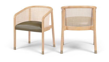 Sylvan - Vegan Leather Dining Chair (Set of 2) - Natural Frame