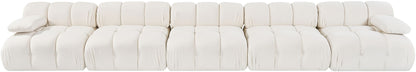Orin - Velvet 5 Piece Modular Armless Sofa