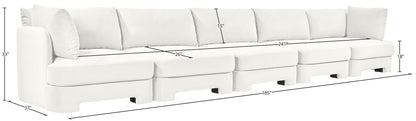 Hammond - Velvet Performance Fabric Upholstered 5 Piece Sofa