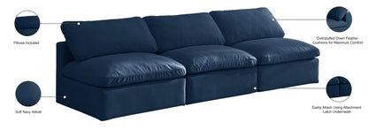 Plush - Modular Armless 3 Seat Sofa