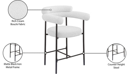 Blake - Counter Stool With Black Base (Set of 2)