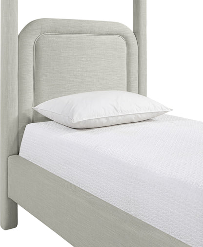 Salina - Linen Textured Fabric Upholstered Bed