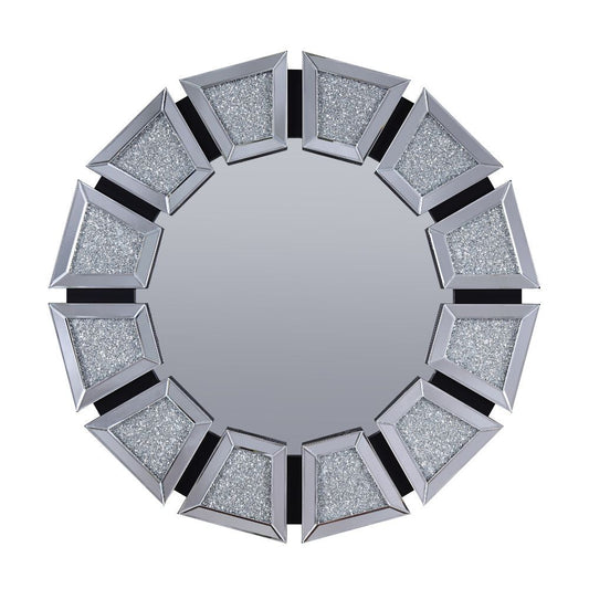 Noralie - Accent Mirror - Mirrored, Faux Diamonds