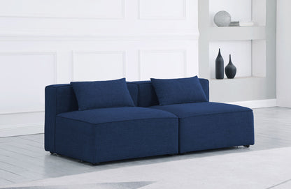 Cube - Linen Modular 2 Seat Armless Sofa