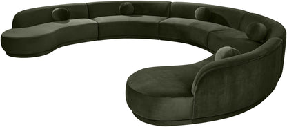 Avra - 192" Velvet Performance Fabric Upholstered Sectional