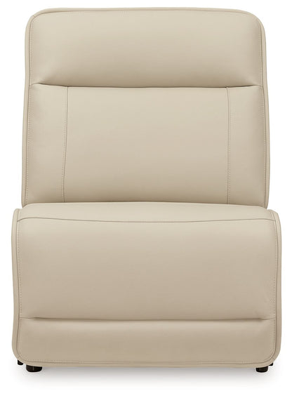 Double Deal - 4-Piece Power Reclining Sectional - Almond