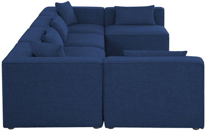 Cube - Linen 6 Piece Modular Armless Sectional