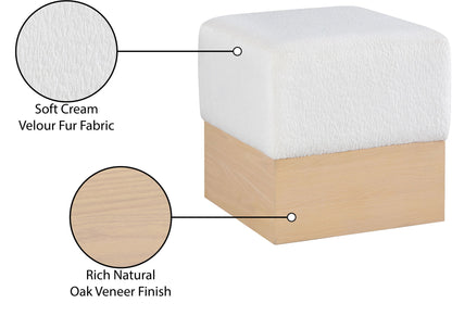 Havre - Ottoman / Stool With Natural Base