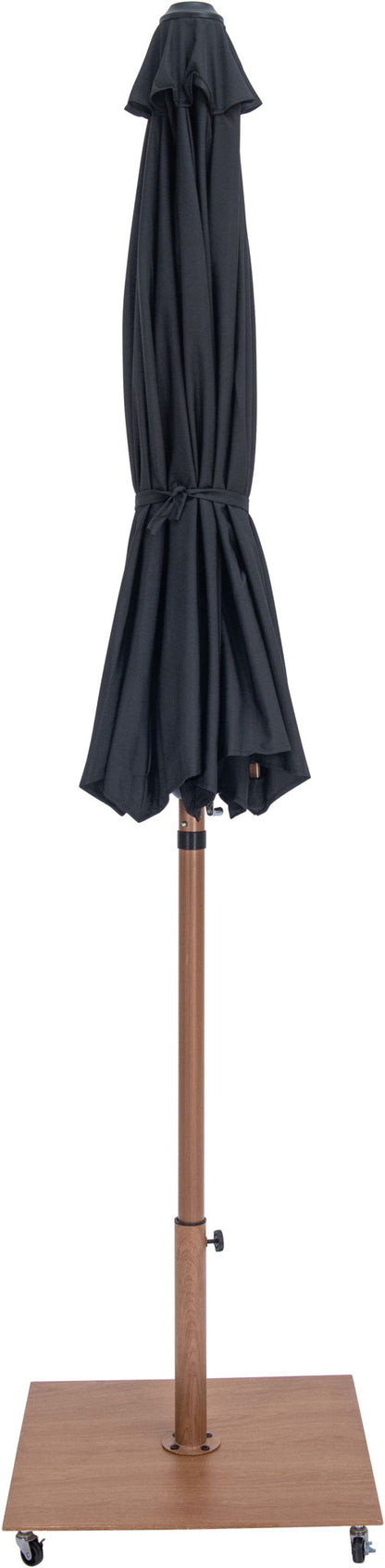 Amalfi - Aluminum Patio Umbrella - Light Brown Base / Light Brown Pole