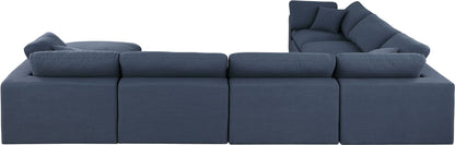 Comfy - 7 Piece Linen Modular Sectional With Chaise
