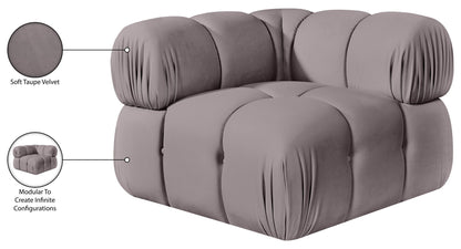 Orin - Velvet Performance Fabric Upholstered Modular Corner Chair
