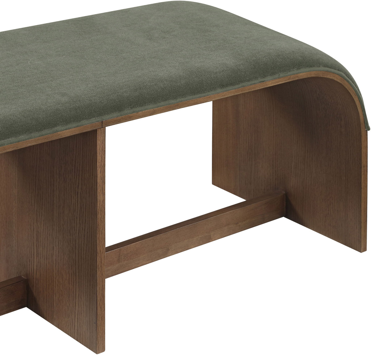 Sable - 52" Velvet Performance Fabric Upholstered Bench